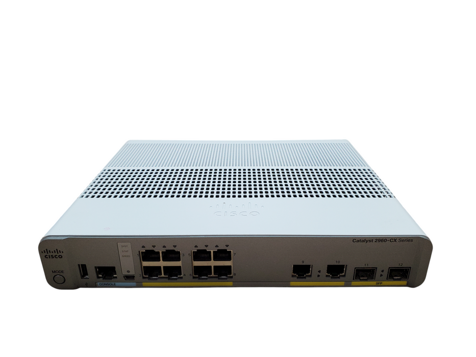 Cisco WS-C2960CX-8TC-L V04 | 8-Port Gigabit Managed Silent Switch | 2x SFP
