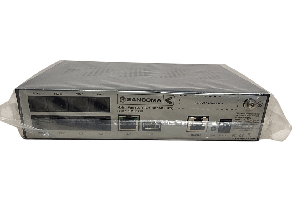 SANGOMA Vega 60G 4 FXO Gateway VEGA-60G IP Telephony Gateway No AC Q$