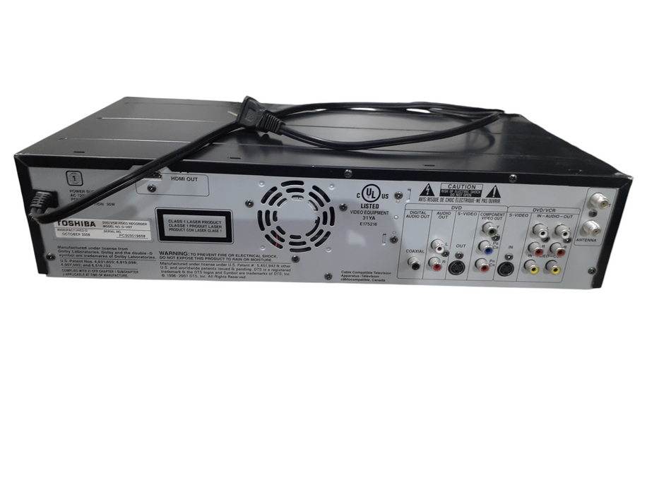 Toshiba D-VR7 DVD Recorder & VHS Player – HDMI 1080p Upscaling