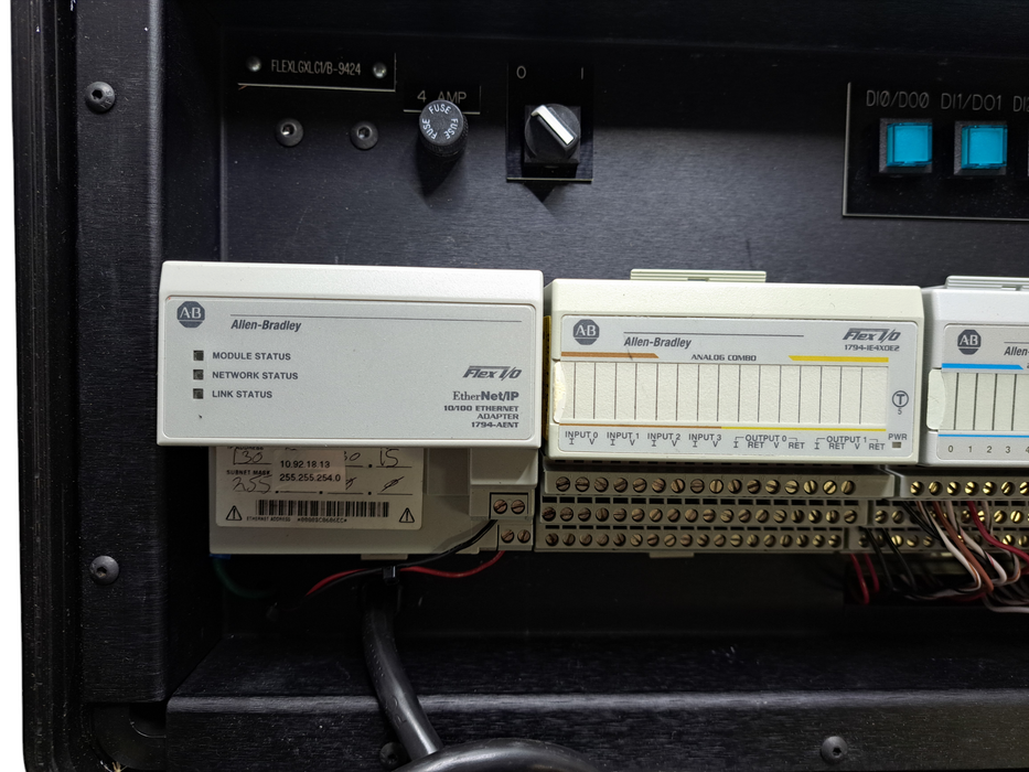 Allen-Bradley 1794-IE4X0E2 & 1794-IB10X0B6 Flex I/O, 1794-AENT w/ 24VDC