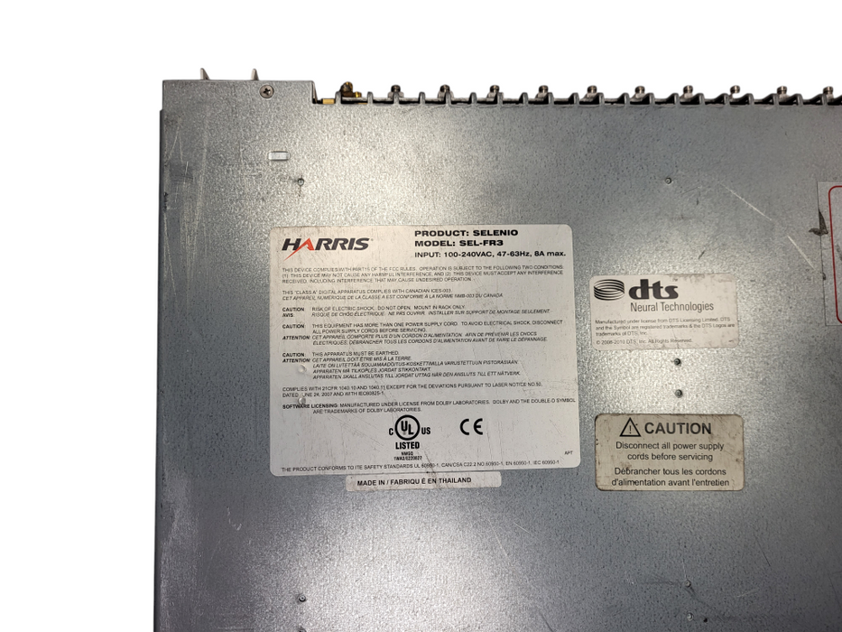 Harris Selenio MCP3 Media Convergence Platform READ $