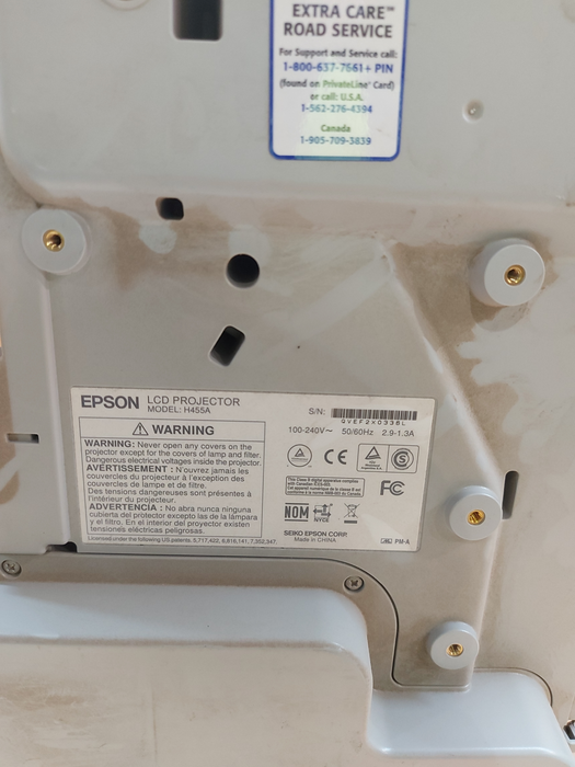 Epson PowerLite 475W 3LCD Projector H455A | Hours Left b/w 1203-1911 Q