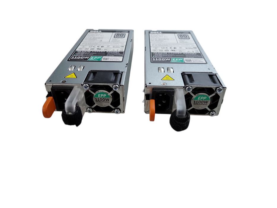 Lot of 2x - Dell 0cmpgm PowerEdge R630 R730 1100W Power Supply %