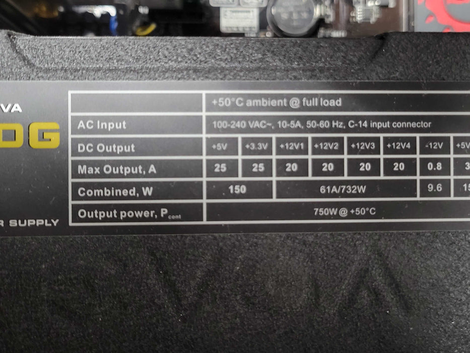 Custom/MSI Tower PC Core I7-4770K 3.50GHz 16GB RAM 2TB HDD 750W PSU _