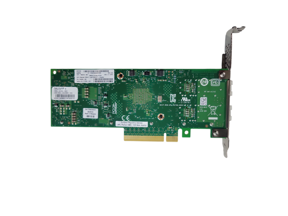 HPE 562SFP+ Dual-Port 10GbE SFP PCIe X8 Network Adapter P/N: 790316-001  Q%