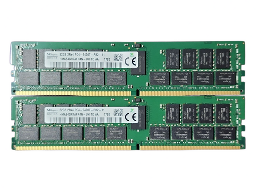 Lot of 2x SKhynix 32GB 2Rx4 PC4-2400T-RB2, DDR4, Server Memory
