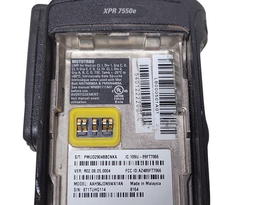 Motorola XPR7550e. Model: AAH56JDN9WA1AN VHF 136-174Mhz, READ _