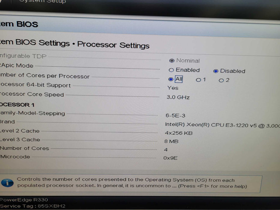 Dell PowerEdge R330 - Xeon E3-1220 v5 32GB DDR4 ECC PERC H330 350W PSU %