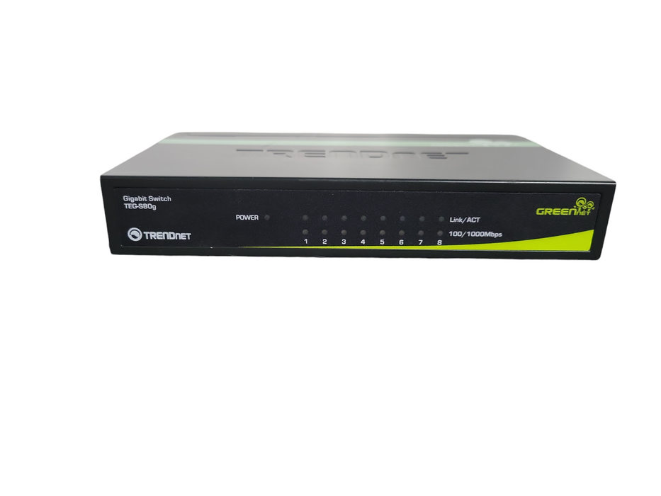 TRENDnet GREENnet TEG-S80G 8-Port Unmanaged Gigabit Ethernet Switch  !