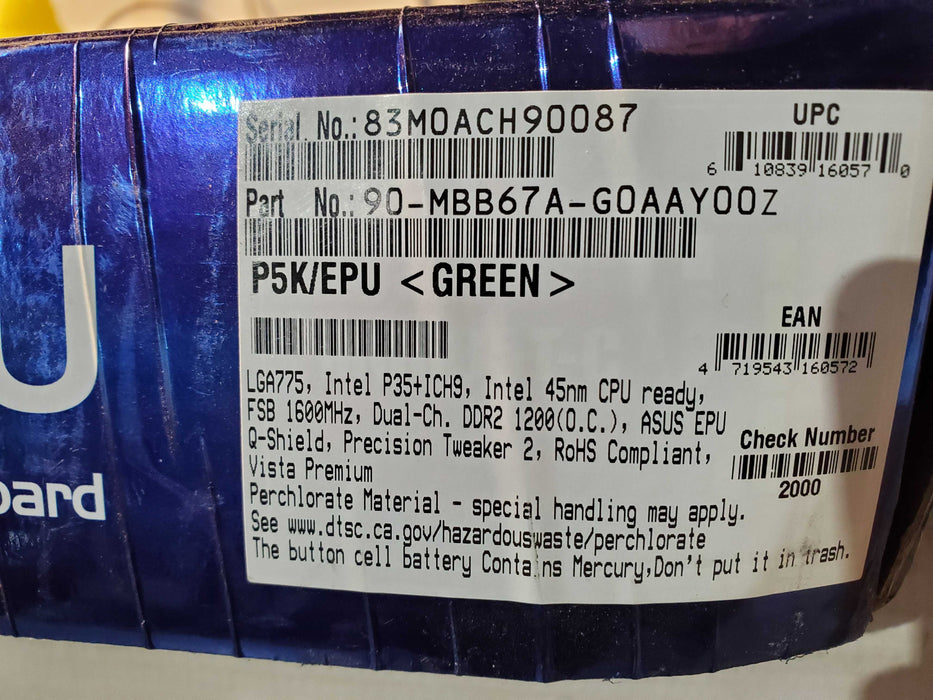 Asus P5K/EPU Motherboard LGA775