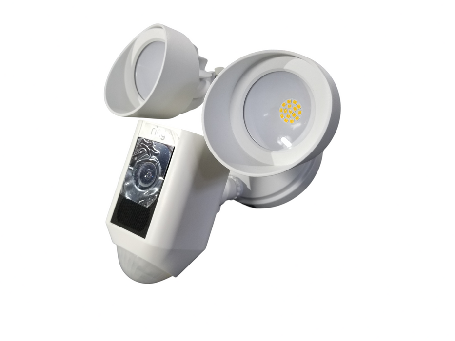 Ring - Floodlight Cam Outdoor Surveillance Camera - White *READ*