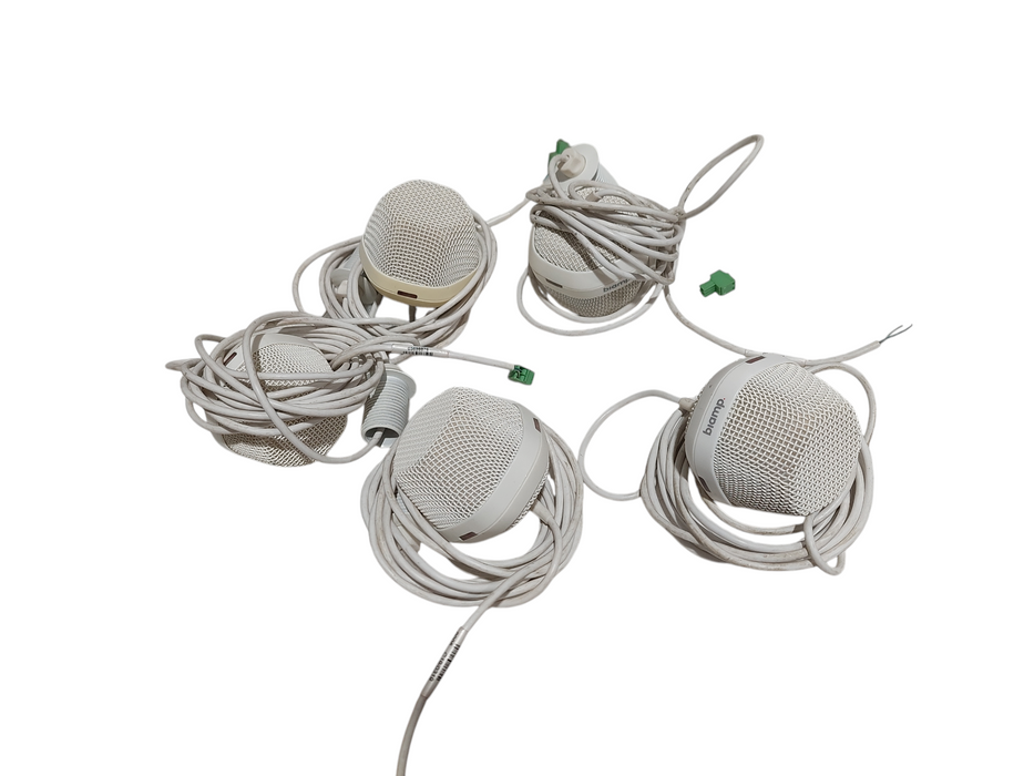 Biamp Devio DCM-1 White Ceiling Microphone Bundle of 5 , No Connection Box =