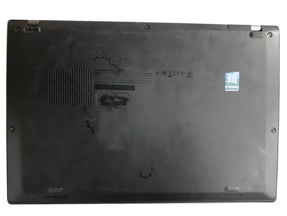 Lenovo ThinkPad X1 Carbon Gen 5 Core i5-7200U @ 2.50GHz 8GB DDR4 256GB NVMe  BudLap
