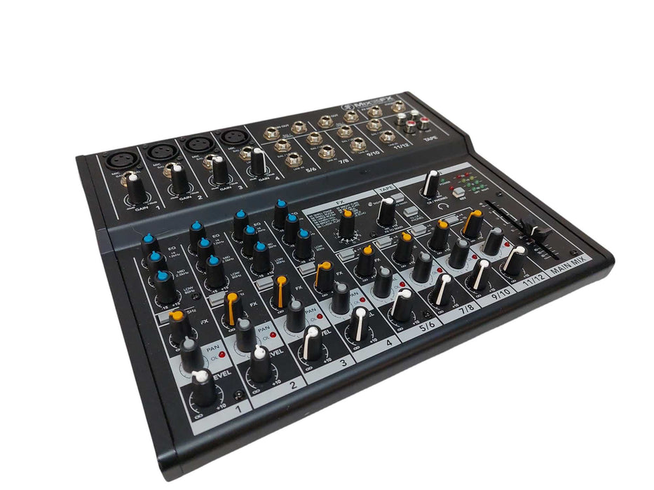 Mix12 12-Channel Compact Live Studio Mixer with Effects FX =