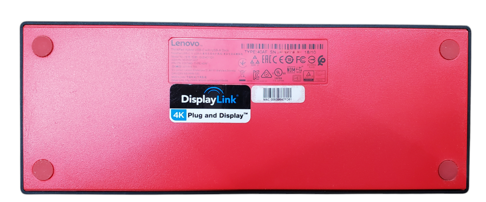 Lenovo ThinkPad Hybrid USB-C Docking Station 40AF w/ 135W Power Adapter