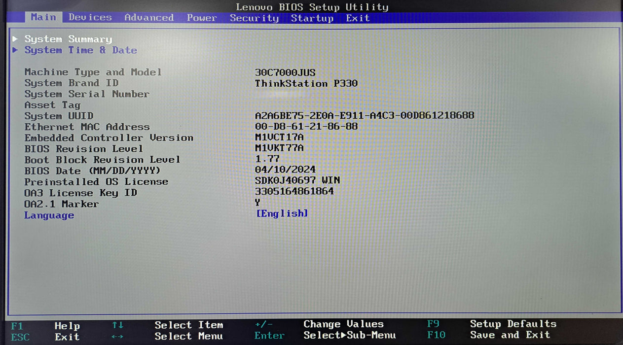Lenovo ThinkStation P330 SFF | i7-8700 @3.20GHz, 16GB DDR4, 256GB NVMe