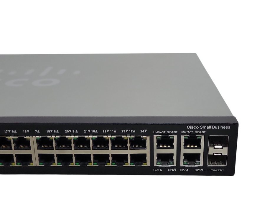 Cisco SG300-28P 28-Port Gigabit PoE Managed Switch w/ 2x SFP,  SRW2024P-K9 _