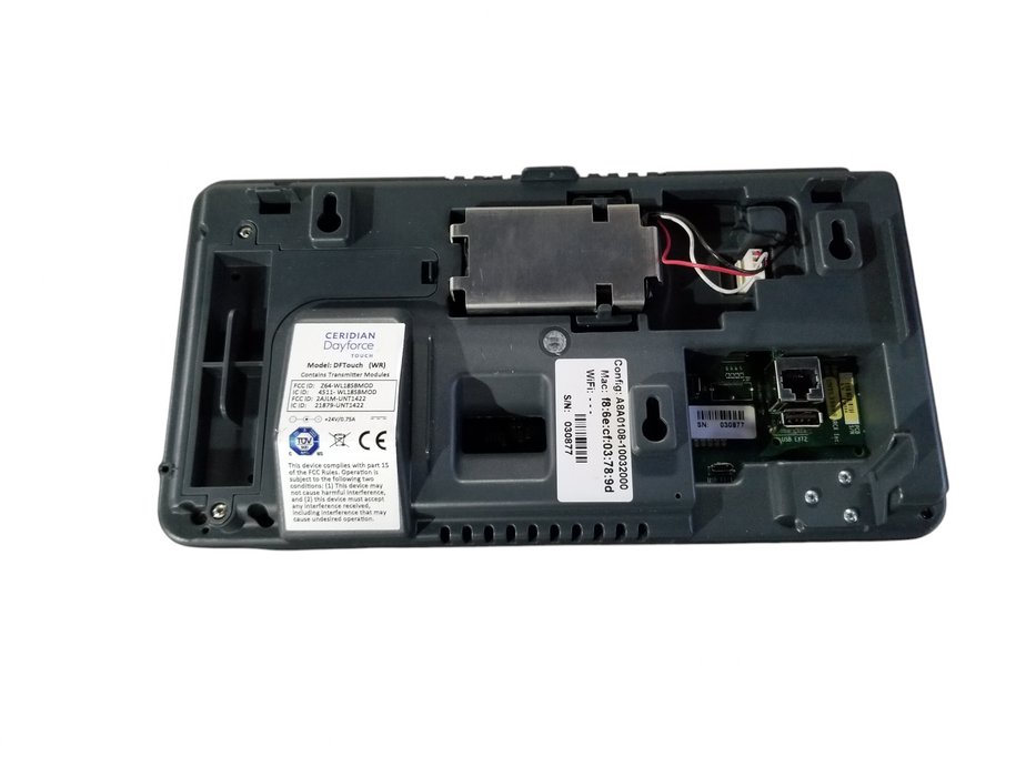 Ceridian Dayforce Touch Time Clock Model DFTouch with Wall Mount Bracket