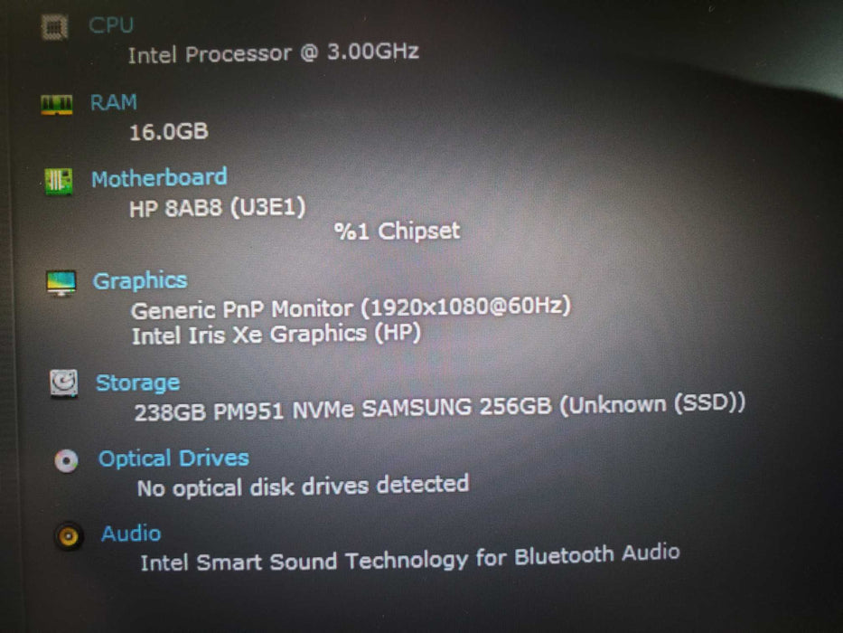 HP EliteBook 840 G8 i7-1185G7 16GB RAM 256GB NVME  Lap200