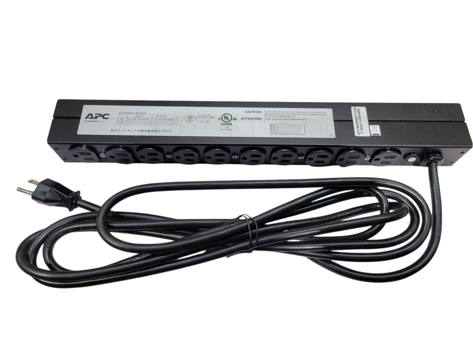 APC AP9562 10-Outlet Power Distribution Unit Basic Rack Panel PDU