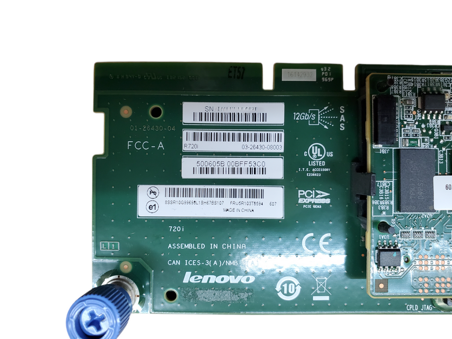 Lenovo R720i 12Gbps SAS RAID Controller 03-26430-08003