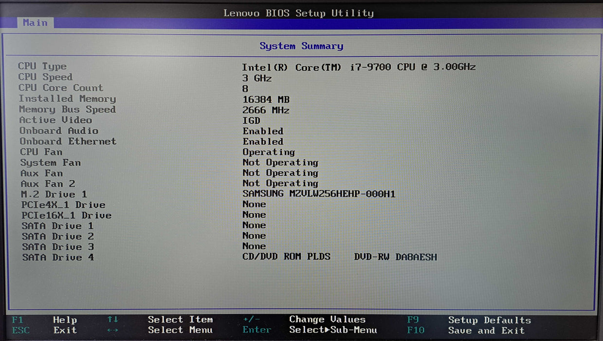 Lenovo ThinkStation P330 SFF | i7-9700 @3.00GHz, 16GB DDR4, 256GB NVMe )