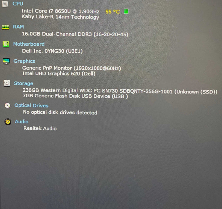 Dell Latitude 7390 2-in-1 TOUCH Core i7-8650U 16GB RAM 256GB SSD READ!  Lap200