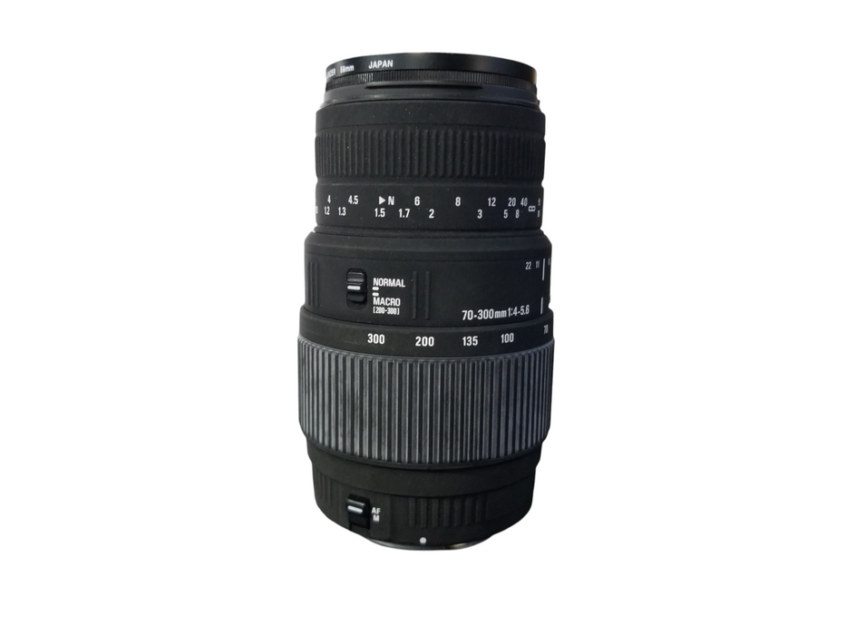 Sigma DG 70-300mm 1:4-5.6 Macro Zoom Lens, Mount AF/M Normal/ Macro