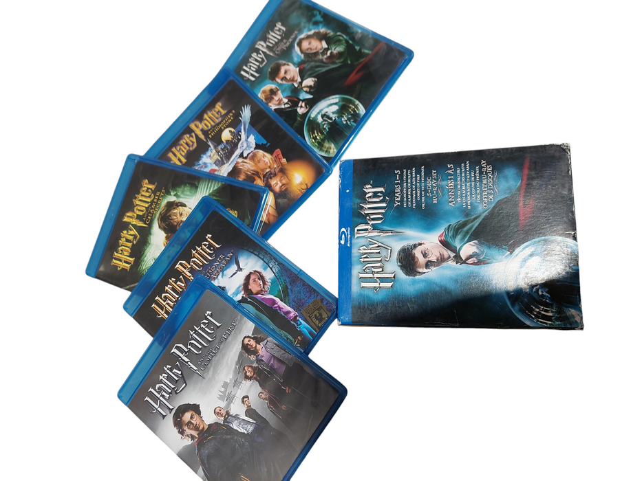 harry potter years 1-5 on bluray  =