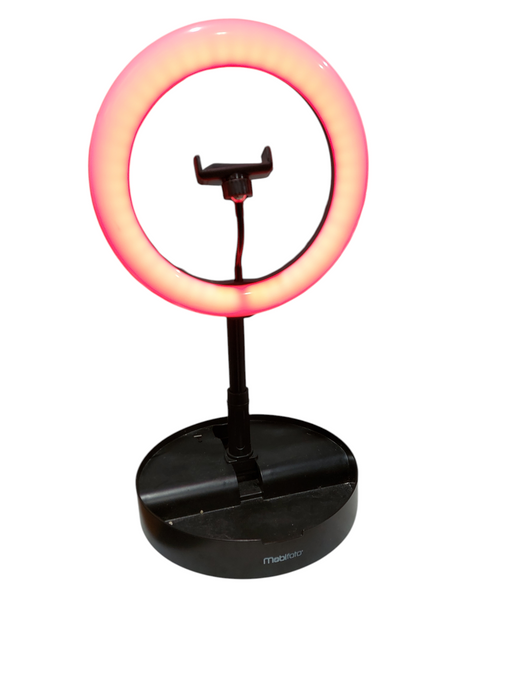 Mobifoto RGB & White Ring Light Mount for Self Videos  =