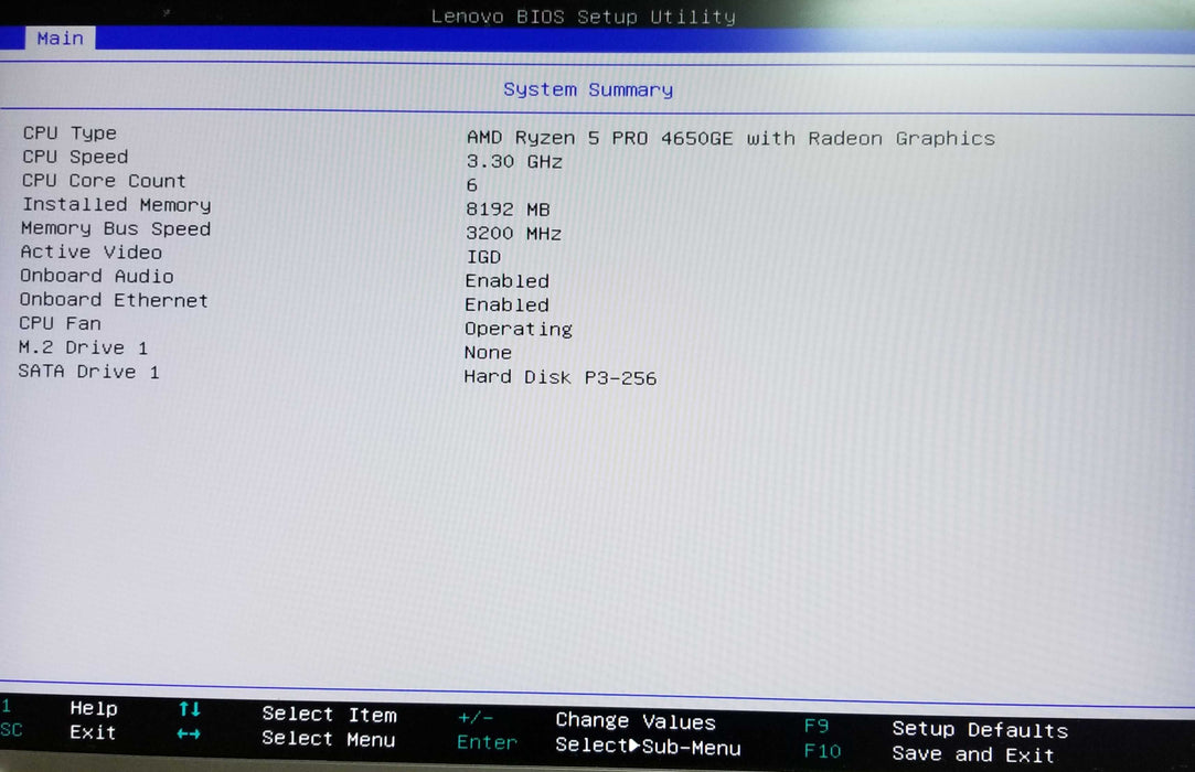 Lenovo ThinkCentre M75q Gen2 AMD Ryzen 5 Pro 4650GE CPU 8GB RAM  256GB SSD
