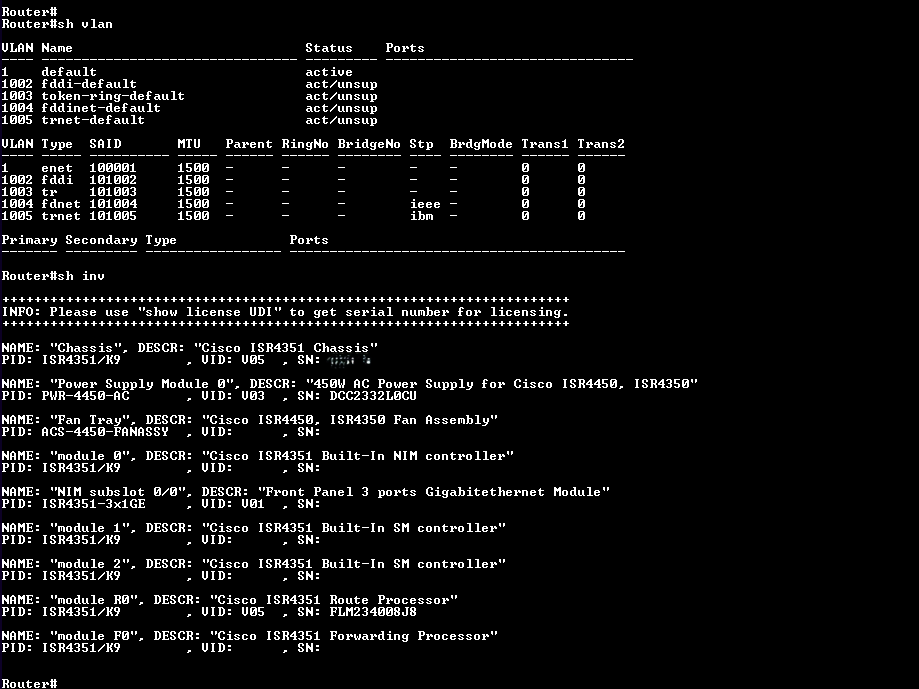 Cisco ISR4351/K9 V05 Gigabit Integrated Router *NOT AFFECTED*