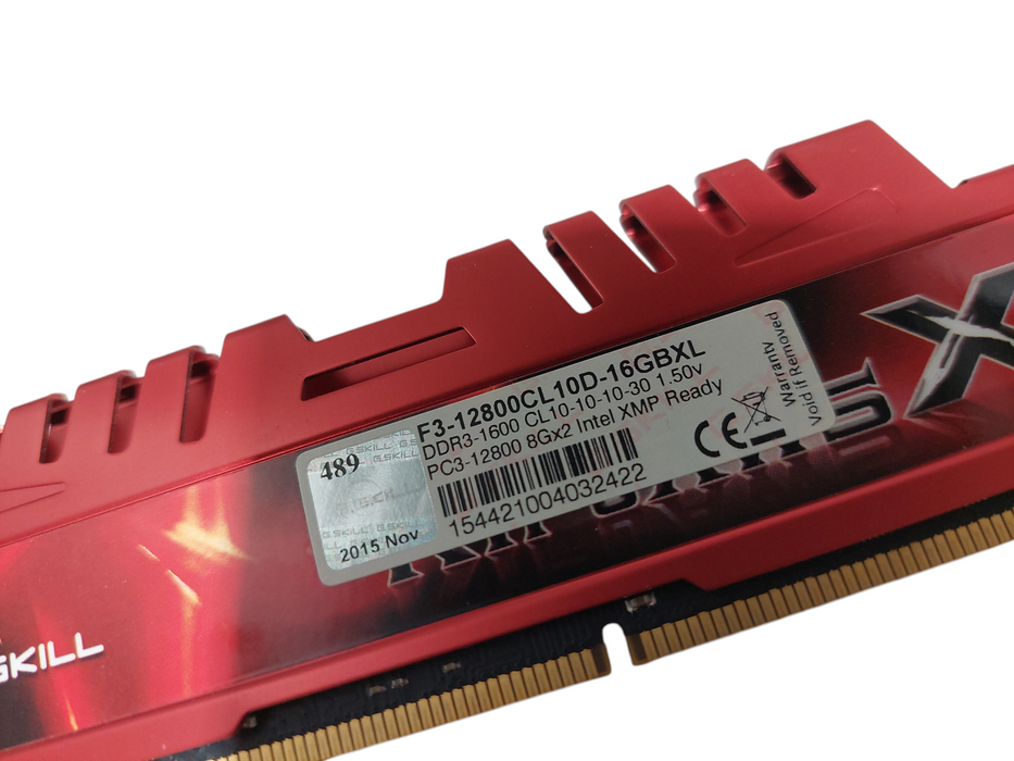 RAM G.Skill Armoured RipJawsX DDR3 16GB (2x8GB) kit of 2 - 2 Sets(4 Sticks) =