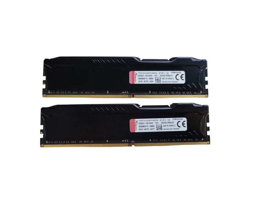 Lot of 2x 16GB KINGSTON HYPERX HX424C15FBK2/32 %
