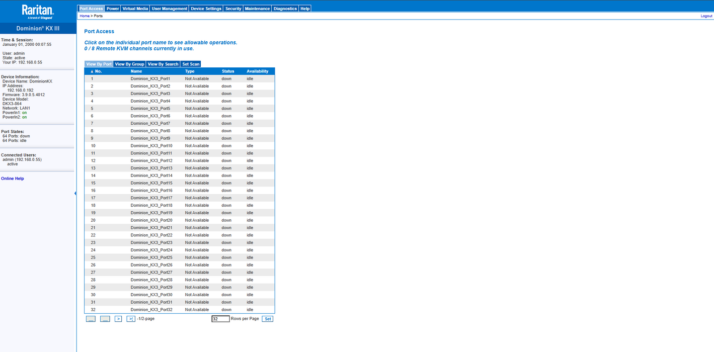 Raritan Dominion DKX3-864 | 64-Port High Performance KVM Over IP  )