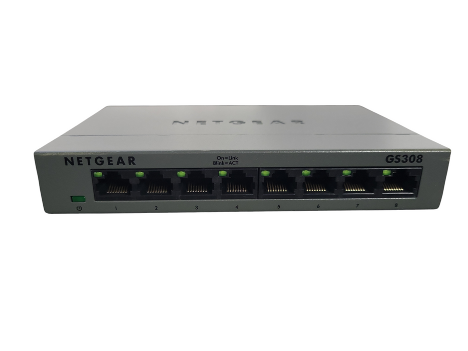 NETGEAR GS308 v2 8-Port Gigabit Ethernet Unmanaged Switch !