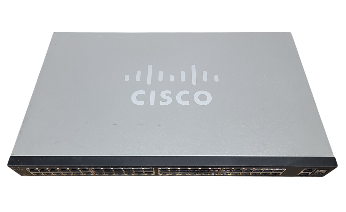 Cisco SG200-50 | 50-Port Gigabit PoE Smart Network Switch | 2x SFP Q