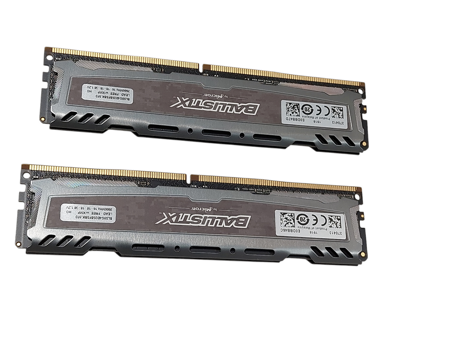 BallisticSport by Mircon DDR4 16GB 2x8GB RAM BLS8G4D26BFS8K.8FD 2666MHz  =