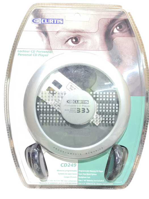Curtis CD Player CD249 Super Bass, Bass Boost, With Headphones