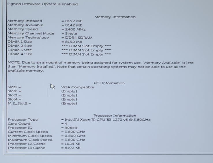 DELL Precision Tower 3620 Intel Xeon E3-1270 v6 8GB NVIDIA QUADRO K620