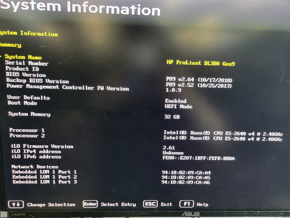 HP ProLiant DL380 Gen9 - 2x Xeon E5-240 v4 32GB DDR4 P440ar 2x500W PSU %