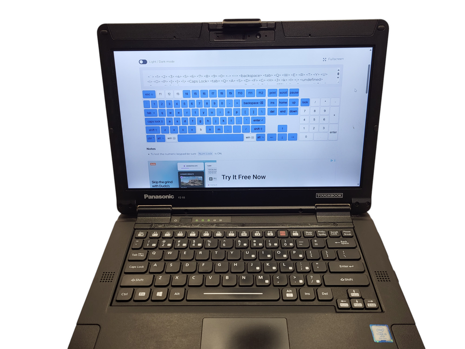 Panasonic ToughBook FZ-55 Touch i5-8365U 16GB RAM 1TB+256GB SSD 1790HR READ $ Lap200
