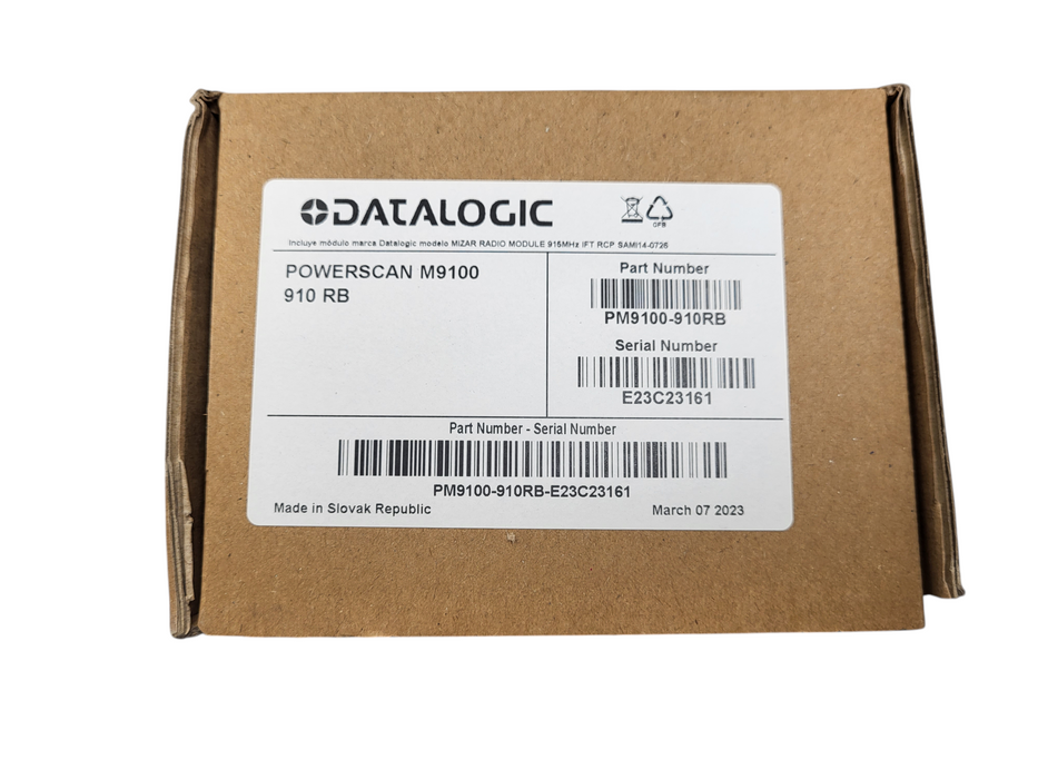 Datalogic PM9100-910RB PowerScan PM9100, 910 MHz Linear Imager Removable Battery Q$