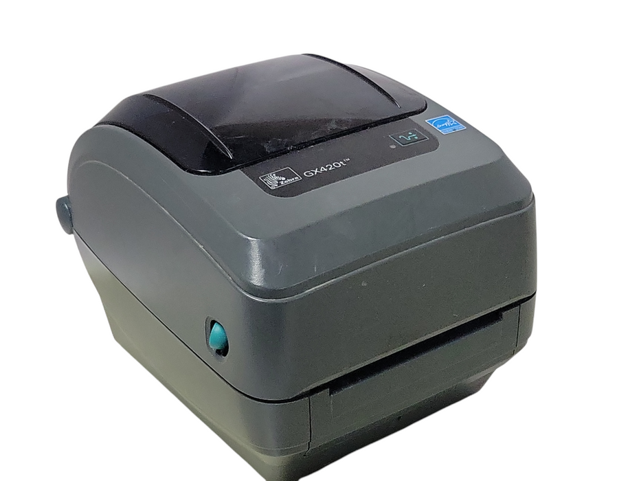 Zebra GX420T Thermal Printer USB and Ethernet GX42-102410-000 w/ Power adapte _