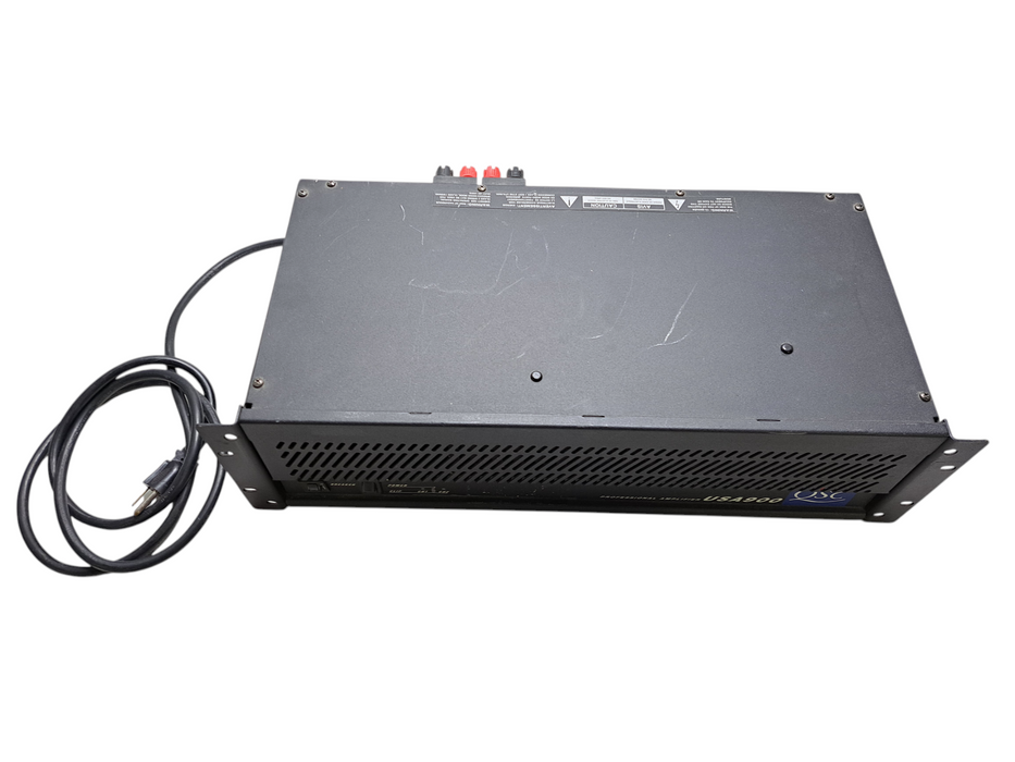 QSC USA 900 USA900 Pro Power Amplifier w/ Rack Mount Ears *READ* )