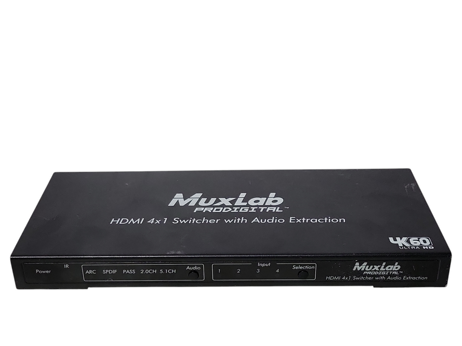 muxlab prodigital hdmi 4x1 switcher with audio extraction, READ _