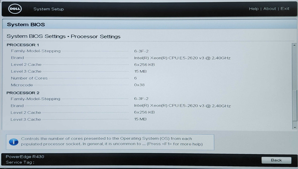 Dell PE R430 1U 8x2.5", 2x Xeon E5-2620v3, 48GB DDR4, 3x1TB & 1x 2TB SAS