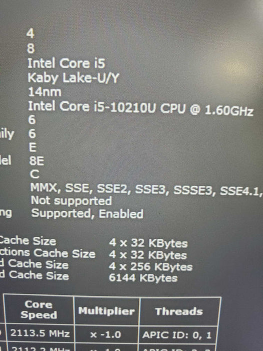 Dell Latitude 5410 14" i5-10210U@1.6ghz, 8GB RAM, 256GB NVMe   Lap200