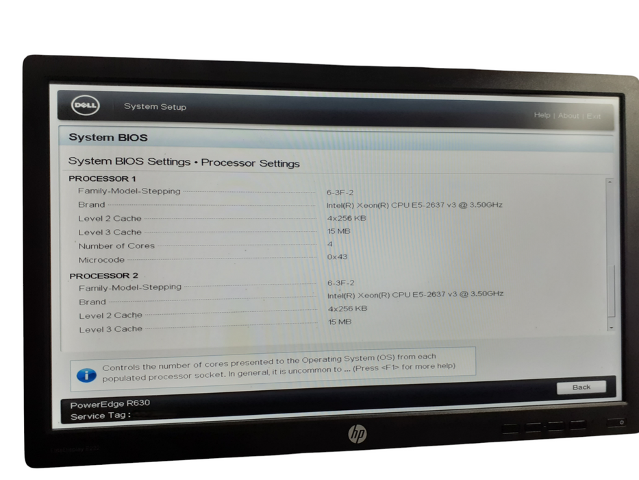 Dell PowerEdge R630 2x Xeon E5-2637 v3 @ 3.50GHz 16GB PERC H730P mini