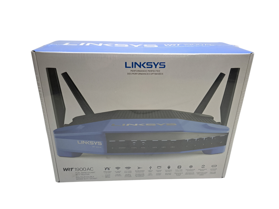 LINKSYS WRT 1900AC Dual Band Gigabit Wi-Fi Router (New Sealed) )